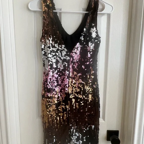 Sequins MONACO dress size 4/6 S - Picture 2 of 10